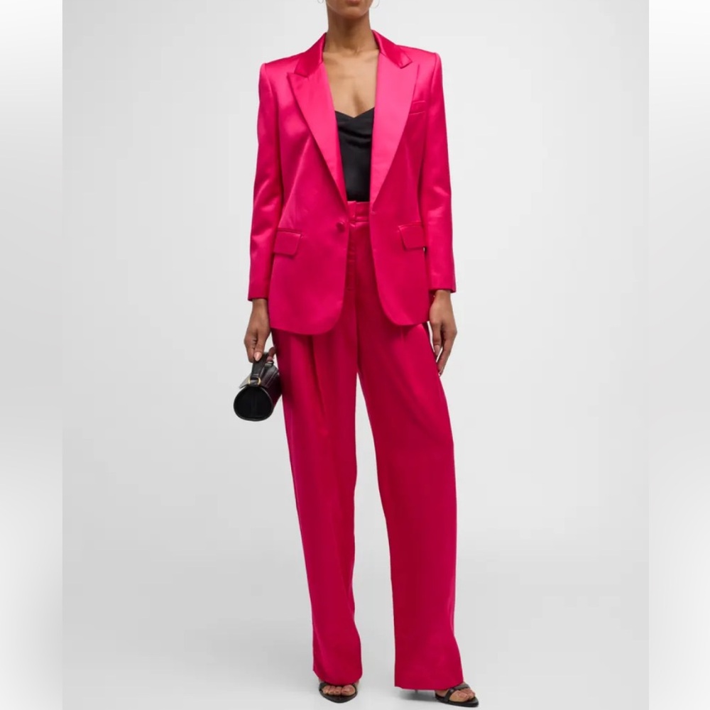 ALC Davin ll Satin Blazer in Disco Pink Sz. 10 NWT